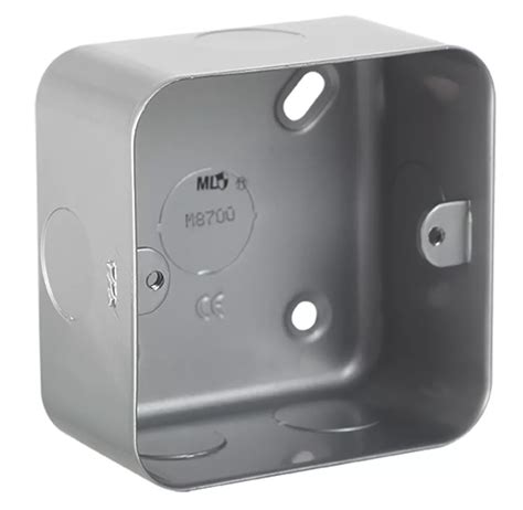 1 gang metal clad back box|Knightsbridge Metal Clad 1 Gang Back Box .